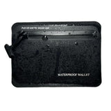 CHERRY CHICK Waterproof Minimalist Wallet for SUP, Cycling, and Diving - Compact TPU Composite Bag with Airtight Zipper for Credit Cards, Car Keys, and Cable (Black)