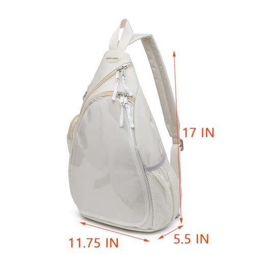 CHERRY SAUCE Oxford Ita Bag Kawaii Pin Display Chest Pack Single Shoulder Bag Sport Backpack Hiking Daypack