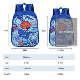 CHERUBIC Kids Toddler Cute Backpack Little Cartoon Travel Lightweight Bag Daypack For 3 Girls Boys (Basketball)