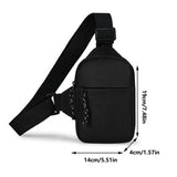 Chest Pack Men, – Small Fashion Zipper Pouch, Black Sling Backpack Bag, Travel Camping Hiking Cycling Hunting | Men,Small Fashion Zipper Pouch Black Sling Backpack Chest Bag For Travel Camping Hi