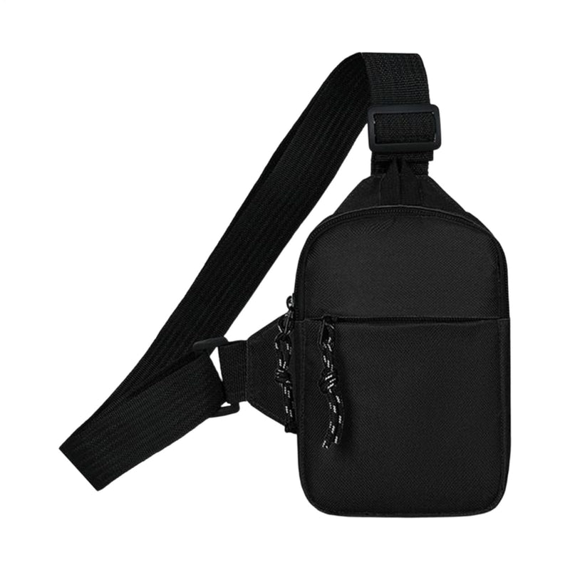 Chest Pack Men, – Small Fashion Zipper Pouch, Black Sling Backpack Bag, Travel Camping Hiking Cycling Hunting | Men,Small Fashion Zipper Pouch Black Sling Backpack Chest Bag For Travel Camping Hi