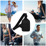 Chest Pack Men, – Small Fashion Zipper Pouch, Black Sling Backpack Bag, Travel Camping Hiking Cycling Hunting | Men,Small Fashion Zipper Pouch Black Sling Backpack Chest Bag For Travel Camping Hi