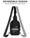 CHOLISS Small Sling Bag for Women and Men, Crossbody Bags Trendy Fanny Packs Chest Bag with Extended Strap, Black