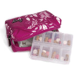 Choo Choo Mini Pill Box, Metallic Black
