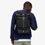 Chrome Industries Barrage 18L Black Roll - Top Backpack – Water Resistant Bag for Work, School, Travel – Features Cargo Net & Laptop Pocket