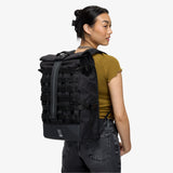 Chrome Industries Barrage 22L Black Roll - Top Backpack – Water Resistant Bag for Work, School, Travel – Features Cargo Net & Laptop Pocket