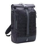 Chrome Industries Barrage 34L Black Roll - Top Backpack – Water Resistant Bag for Work, School, Travel – Features Cargo Net & Laptop Pocket