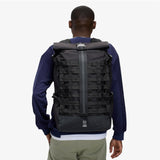 Chrome Industries Barrage 34L Black Roll - Top Backpack – Water Resistant Bag for Work, School, Travel – Features Cargo Net & Laptop Pocket