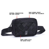 Chrome Industries Barrage Sling Bag – Crossbody Backpack for Women and Men w/Quick Release Buckle – 2L, Black X