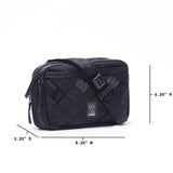 Chrome Industries Barrage Sling Bag – Crossbody Backpack for Women and Men w/Quick Release Buckle – 5L, Black X