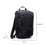 Chrome Industries Camden Backpack – 16L Travel Bag for Men and Women with Plush Knit Shoulder Straps Recycled Materials and Internal Laptop Sleeve – Black