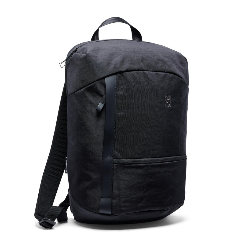 Chrome Industries Camden Backpack – 16L Travel Bag for Men and Women with Plush Knit Shoulder Straps Recycled Materials and Internal Laptop Sleeve – Black