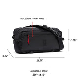 Chrome Industries Kadet Sling Messenger Bag – Crossbody Sling for Women and Men w/Quick Release Buckle – 9L, Black XRF