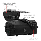 Chrome Industries Kadet Sling Messenger Bag – Crossbody Sling for Women and Men w/Quick Release Buckle – 9L, Black XRF