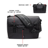 Chrome Industries Midtown 20L Messenger Bag for Men & Women – Crossbody Bag Can Function as a Shoulder & Tote Bag, Holds Most 16” Laptop Computers – Great for Work, Travel, School – Black X