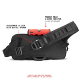 Chrome Industries Mini Kadet Sling Bag – Water Resistant Messenger Crossbody Bag for Women & Men with Adjustable + Swappable Slider – 5L, Black XRF