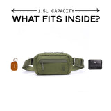 Chrome Industries Sabin 1.5L Sling Bag – Lightweight Crossbody Bag with Main Interior Compartment & Internal & External Pockets – Perfect for Travel & Everyday Carry – Moss