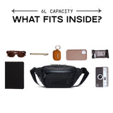 Chrome Industries Sabin Sling Bag for Men and Women – Large Main Compartment, Lightweight Recycled Materials and Metal Adjuster Buckle – 6L, Sage