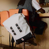 Chrome Industries Urban Ex 30L Rolltop Backpack – Waterproof Backpack with Laptop Sleeve, Reflective Attachment Loops, & Ergonomic Shoulder Straps – Perfect for Travel, Work, & School – Future White