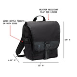 Chrome Industries Warsaw 30L Pack for Men & Women – Utility Backpack with Cargo Straps & Laptop Sleeve to Hold Most 16” Computers – Bag Is Made for Travel, Work, Hiking, School, Plane Carry - On – Black