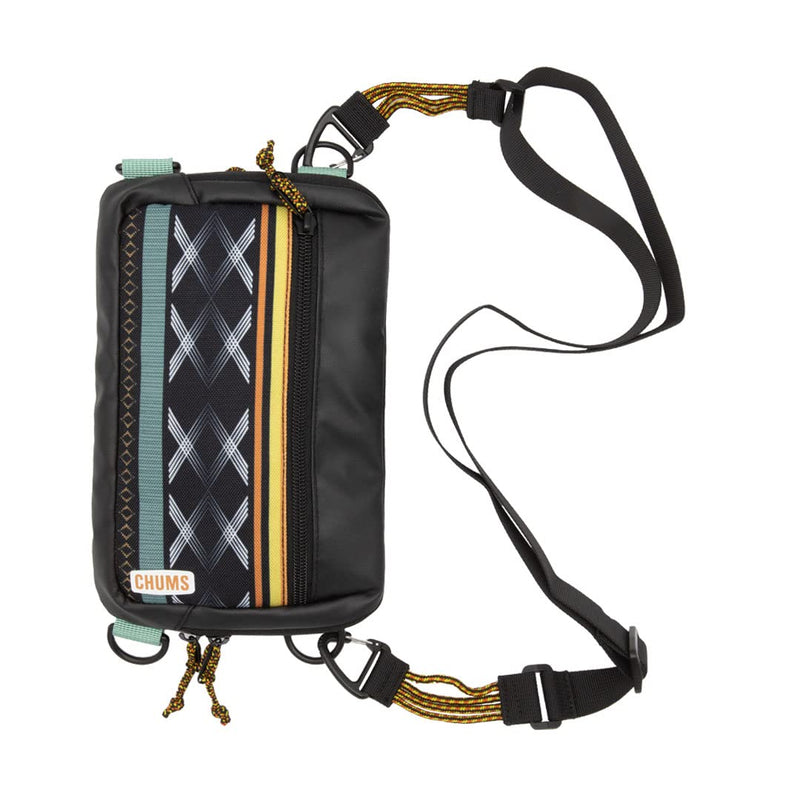 Chums Rover Crossbody Sling Bag for Women & Men – Convertible, Multi - Pocket Day Pack for Travel (Western Black)