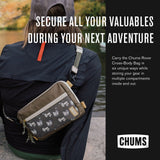 Chums Rover Crossbody Sling Bag for Women & Men – Convertible, Multi - Pocket Day Pack for Travel (Western Black)