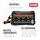 Chums Rover Crossbody Sling Bag for Women & Men – Convertible, Multi - Pocket Day Pack for Travel (Western Black)