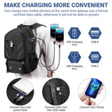 CIMALAY 17.3 Inch gym backpack with Shoe Compartment,60L Water Resistant Anti Theft Backpacks with USB Charging Port, Airline Approved Carry on Bag Multiple Compartments,for Men Women Travel