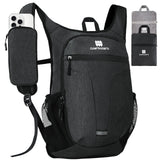 CLANTRILOBITE 20L Small Hiking Backpack for Women - Lightweight Packable Backpack for Men, Waterproof Foldable Daypack for Travel, Hiking, and Daily Use, Adjustable Chest Strap Multiple Pockets, Black