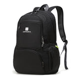 CLANTRILOBITE Lightweight Packable Travel Backpack, 30L Black Daypack Hiking Backpack for Women Men, Waterproof and Foldable, Travel Backpack Carry on Flight Approved