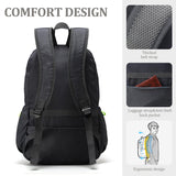 CLANTRILOBITE Lightweight Packable Travel Backpack, 30L Grey Daypack Hiking Backpack for Women Men, Waterproof and Foldable, Travel Backpack Carry on Flight Approved
