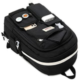 Classic Diamond School Backpack for Girls Laptop Backpack Cute Bookbag Kawaii College Backpack School Backpacks for Teens Girls Student (Black)