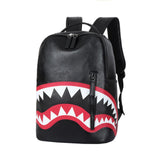 Classic Leather Backpack 16.5" Durable Laptop Backpack with Multiple Pockets (Black, One Size)