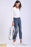 Clear PVC Backpack for Stadium Approved Multifunction Transparent Shoulder Handbag Unisex Messenger Satchel Cross Body Bag (Black)