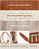 CLOKARS Weekender Bags for Women, Travel Tote Duffle Bag Carry On Overnight Bag with Cosmetics Bag and Crossbody Purse for Gym Hospital, Gifts for Women, Beige Brown