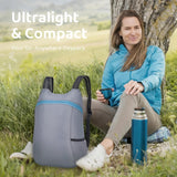 clould fitness Lightweight and Thin Foldable Backpack, Climbing Bag, Hiking Daypack,20L Waterproof Travel Packable Rucksack (Grey)
