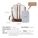 CLUCI Backpack Purse for Women Leather Backpack Convertible Large Travel Ladies Fashion Casual Shoulder Bag