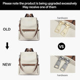 CLUCI Backpack Purse for Women, PU Leather Anti-Theft Large Fashion Designer Travel Bag Ladies Shoulder Bags