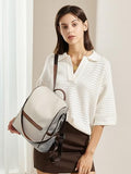 CLUCI Backpack Purse for Women, PU Leather Anti-Theft Large Fashion Designer Travel Bag Ladies Shoulder Bags