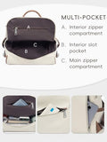 CLUCI Backpack Purse for Women, PU Leather Anti-Theft Large Fashion Designer Travel Bag Ladies Shoulder Bags