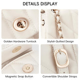 CLUCI Crossbody Bag for Women PU Leather Shoulder Bag, Convertible Small Tabby Backpack Purse for Travel