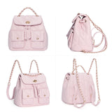 CLUCI Crossbody Bag for Women PU Leather Shoulder Bag, Convertible Small Tabby Backpack Purse for Travel