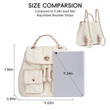 CLUCI Crossbody Bag for Women PU Leather Shoulder Bag, Convertible Small Tabby Backpack Purse for Travel