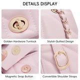 CLUCI Crossbody Bag for Women PU Leather Shoulder Bag, Convertible Small Tabby Backpack Purse for Travel