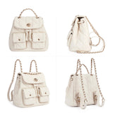CLUCI Crossbody Bag for Women PU Leather Shoulder Bag, Convertible Small Tabby Backpack Purse for Travel
