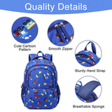 CLUCI Kids Backpack for Boys Bookbags Preschool Toddler Daycare School Bag Elementary Kindergarten Lightweight Waterproof Bluey Backpack Cars