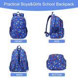 CLUCI Kids Backpack for Boys Bookbags Preschool Toddler Daycare School Bag Elementary Kindergarten Lightweight Waterproof Bluey Backpack Cars