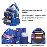 CLUCI Kids Backpack for Boys Bookbags Preschool Toddler Daycare School Bag Elementary Kindergarten Lightweight Waterproof Bluey Backpack Cars