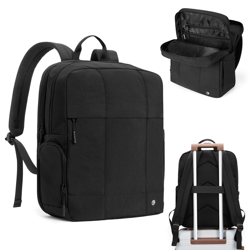 CLUCI Lightweight Travel Backpack Carry on Flight Approved, Puffy Gym Backpack with Shoe Compartment, Personal Item Travel Bag, 15.6 inch Laptop Backpack for Weekender Business