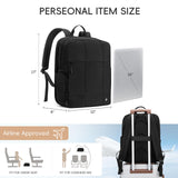 CLUCI Lightweight Travel Backpack Carry on Flight Approved, Puffy Gym Backpack with Shoe Compartment, Personal Item Travel Bag, 15.6 inch Laptop Backpack for Weekender Business